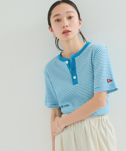 Healthknit（ヘルスニット） ヘンリーネック tシャツ 半袖