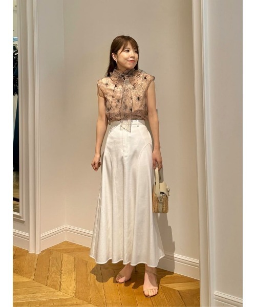 ブラウス シャツ 「LOULOU WILLOUGHBY」オーガンジーフラワー刺繍ブラウス レディース LOULOU WILLOUGHBY ブラウス シャツ 「LOULOU WILLOUGHBY