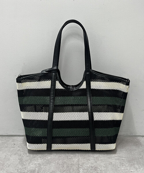 KEITH   メッシュトートバッグ CHARLES & KEITH メッシュダブルハンドル トートバッグ （Black
