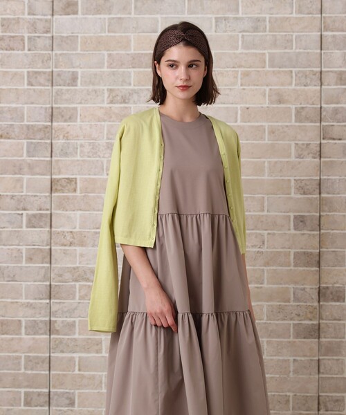ANAYI ワンピース ポンチ×タフタティアード : ZOZOTOWN Yahoo!店