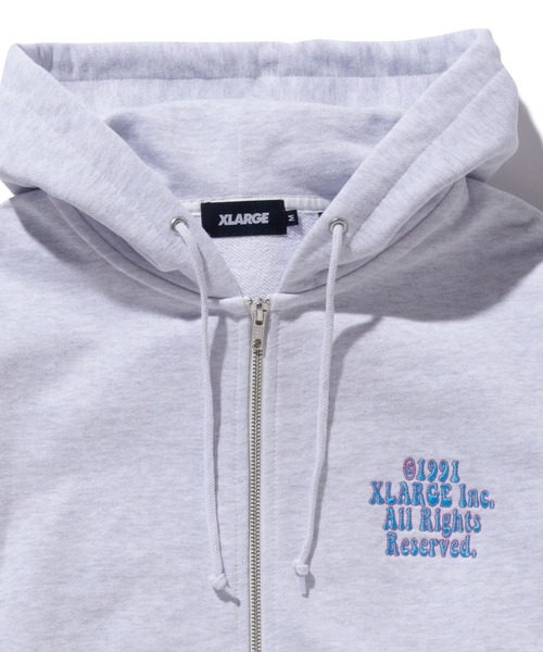 XLARGE ジップ パーカー XLARGE パーカー RHINESTONE OG ZIP HOODED SWEATSHIRT メンズ