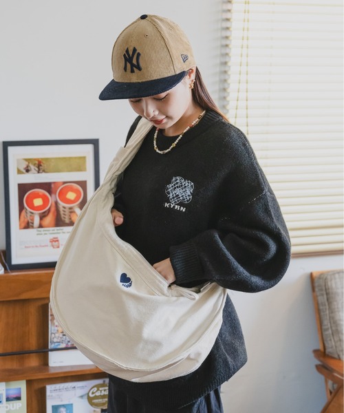 kaoyorinakami ショルダーバッグ kaoyorinakami ショルダーバッグ heart messenger bag / ハート