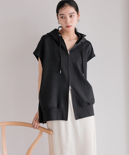 LOWRYS FARM tシャツ ZIPフーディノースリーブ 572294