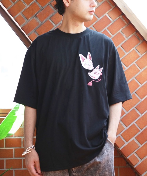 Ozz レースアップ 和柄 Tシャツ 8 tシャツ 和柄刺繍Tシャツ メンズ レディース : ZOZOTOWN Yahoo!店