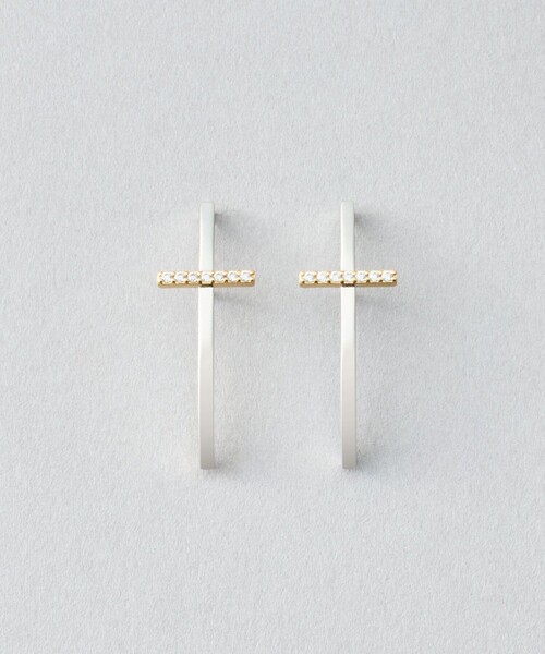 Jouete（ジュエッテ） ピアス 「ウェアピアス」 ジルコニア クロス 