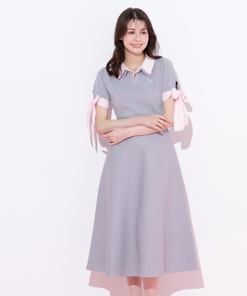 JILL STUART 光沢アイスブルーワンピース JILL by JILL STUART（ジルバイジルスチュアート）の