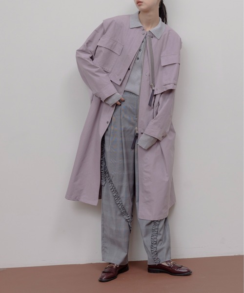 Eimee Law コート アウター ベストレイヤード ミリタリーコート