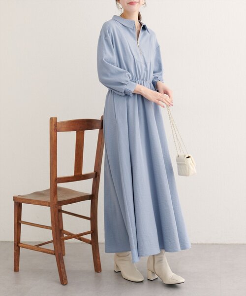 photocopieu ♡ Vneck dress ワンピース　ジップ PHOTOCOPIEU（フォトコピュー）の「【PHOTOCOPIEU/フォトコピュー】V