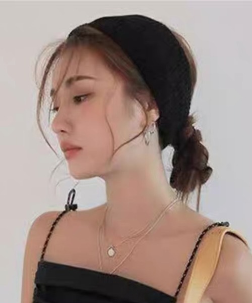 ampm（エーエムピーエム） ヘアバンド 顔まわりすっきり＆韓国っぽリブ