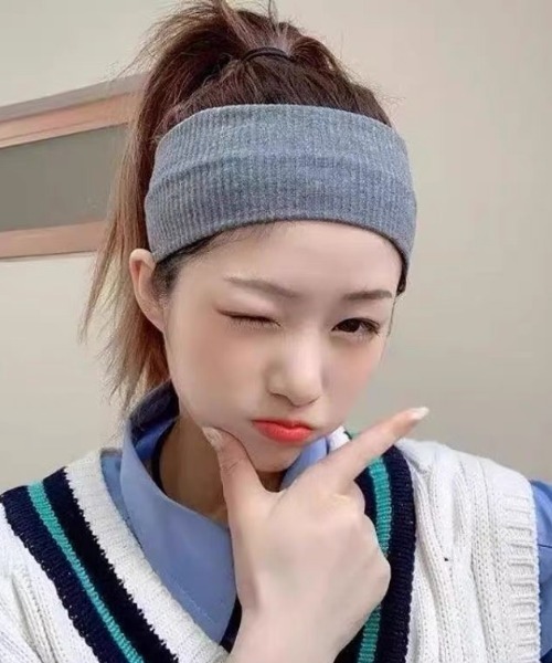 ampm（エーエムピーエム） ヘアバンド 顔まわりすっきり＆韓国っぽリブ