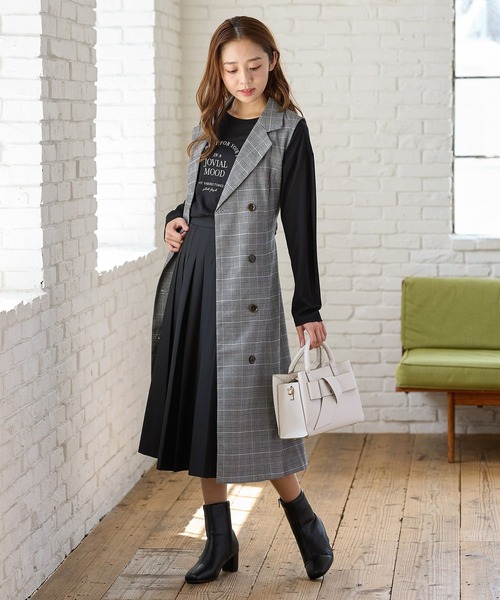 SACRA ロングメルトンジレ SACRA/サクラ/ライトメルトン ジレ/size38