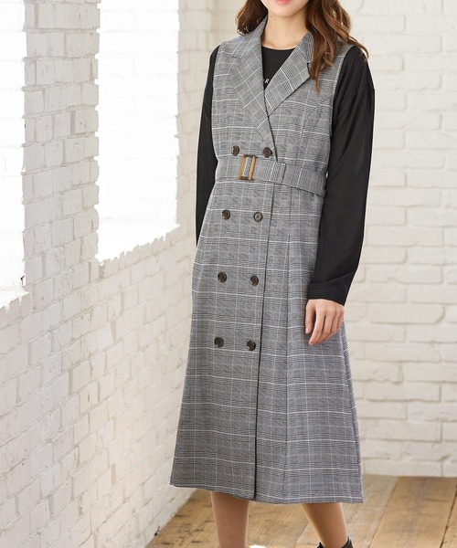 Honeys（ハニーズ） ワンピース テーラードジレワンピース : ZOZOTOWN