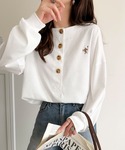 ヘンリーネック tシャツ 着回し力抜群♪リラッ...の詳細画像1