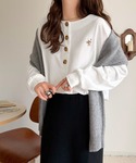ヘンリーネック tシャツ 着回し力抜群♪リラッ...の詳細画像3