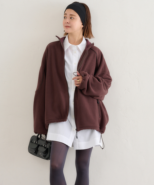 Spick & Span ブラックシャツワンピース 半袖 Spick＆Span ワンピース HYU ストライプギャザーシャツ