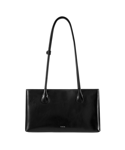 Stand oil アイボリー レザー ショルダーバッグ STAND OIL ショルダーバッグ OIL/スタンドオイル SQUARE LOW BAG