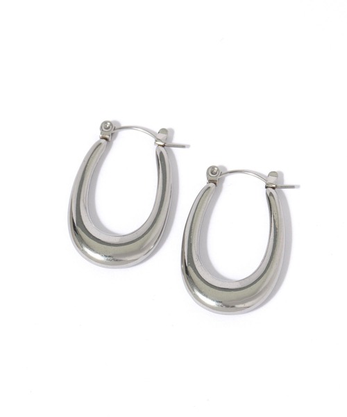 LAKOLE（ラコレ） ピアス ステンレスぷっくりオーバルピアス / 576351