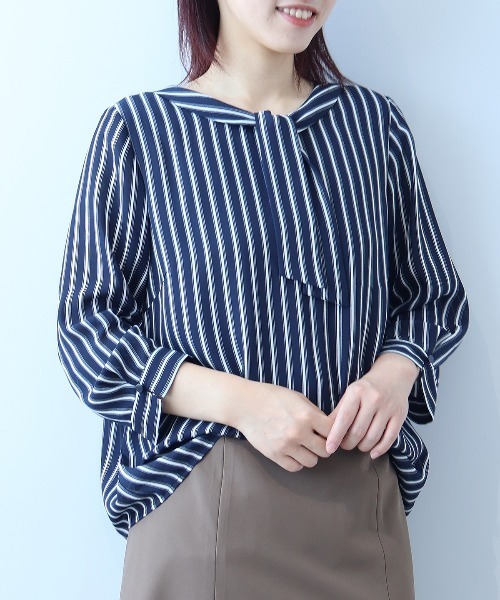 【PROPORTION】大人気♡ブラウス ボウタイ風タックブラウス【長袖】 (RBL26118-60) | &ress | 紳士服