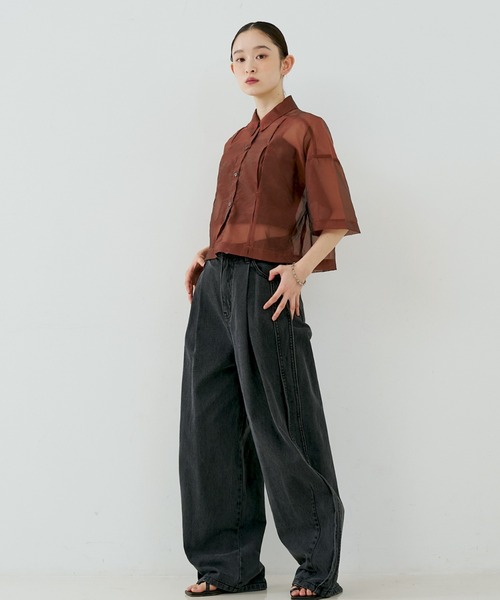 NOMINE（ノミネ） ジーンズ デニム デニムパンツ サイドライン タック