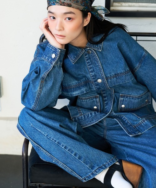 NOMINE(ノミネ) ジーンズ デニム デニムパンツ サイドライン タック NOMINE(ノミネ) ジーンズ デニム デニムパンツ サイドライン タック