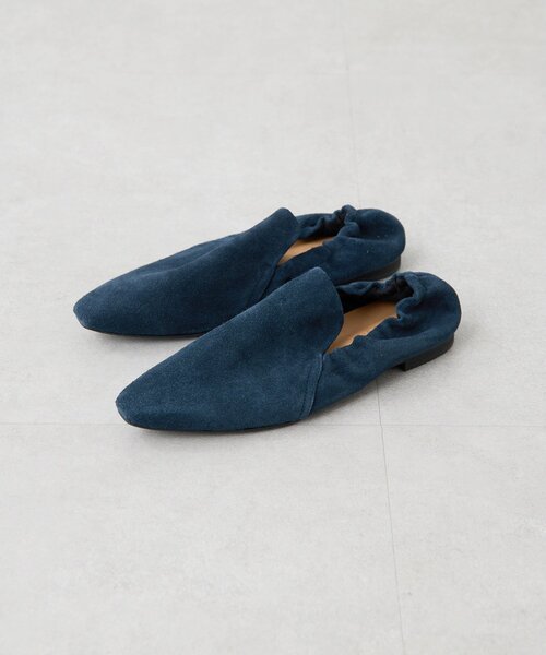 THE PAUSE シューズ 「THE PAUSE」ギャザーフラットシューズ