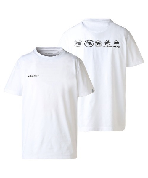 MAMMUT（マムート） tシャツ QD ロゴ ヒストリー P1 プリント Tシャツ