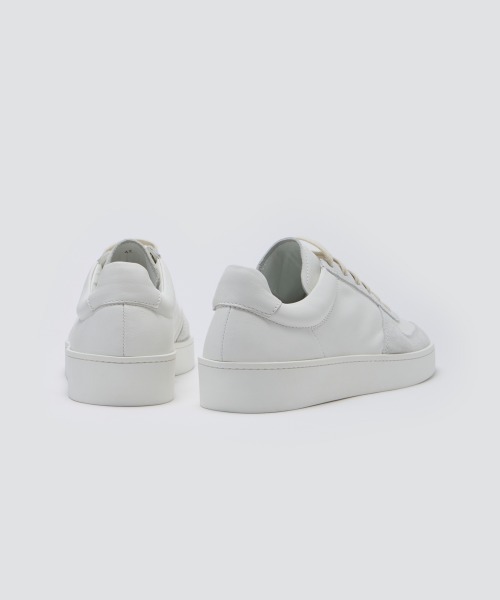 スニーカー TRAVIS メンズ レースアップ スニーカー 4.0cm WHITE メンズの画像