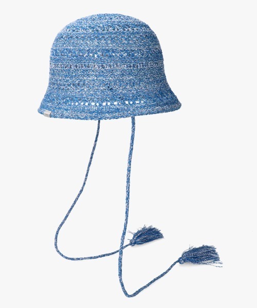 「OVERRIDE」 ストローハット M/57.5cm ブルー レディース_画像9