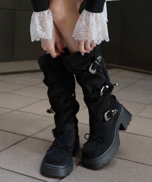 2way kushu-kushu suede boots/2wayスエードブーツ ブーツ 2way kushu-kushu suede boots / 2wayスエードブーツ