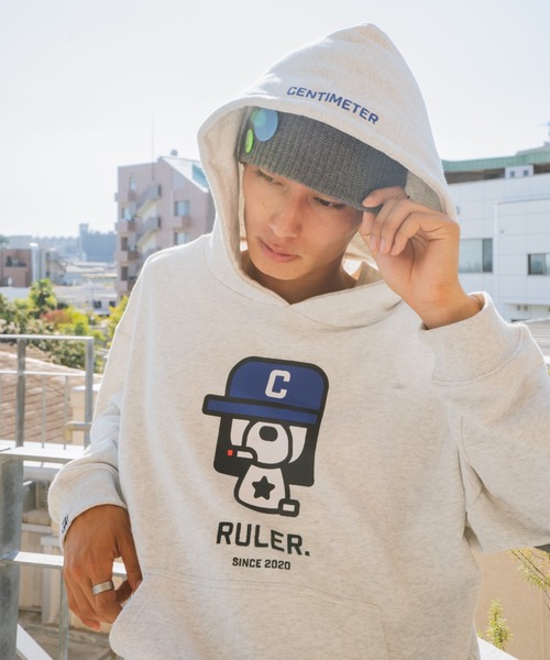centimeter（センチメーター） パーカー Boxy ruler hoodie メンズ