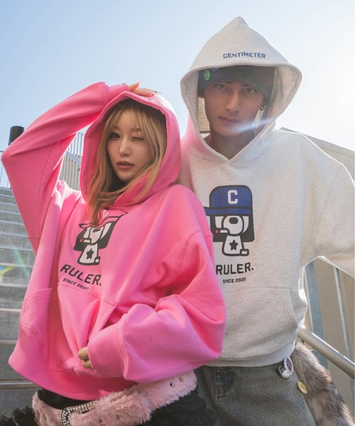 centimeter（センチメーター） パーカー Boxy ruler hoodie メンズ