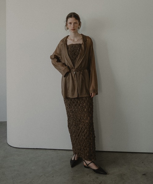 et.UNiVER ドレス Shirred layered dress set : ZOZOTOWN Yahoo!店