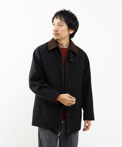 MEN'S MELROSE ブルゾン アウター ボンディングツイルステンカラー