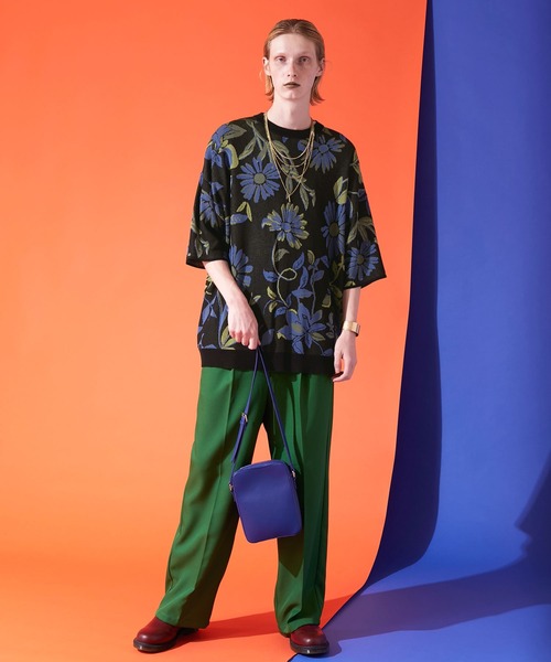 「ENDER PRODUCTS」 半袖ニット M ブラック メンズ_画像5