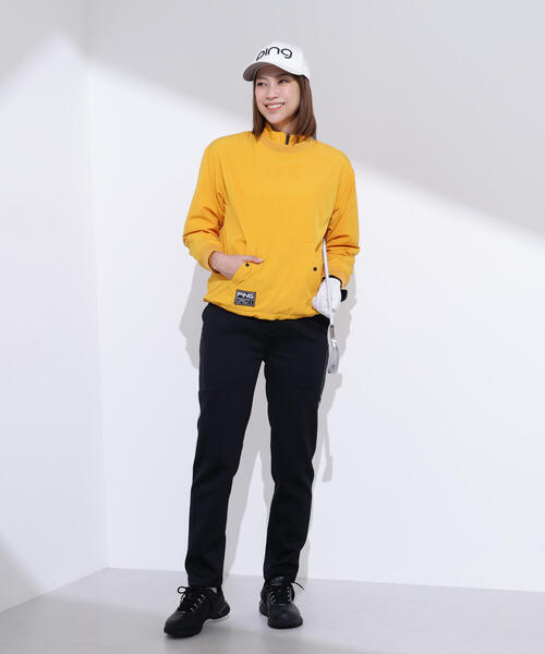 パンツ 「PING APPAREL」全方向ストレッチRENUキルト/ダンボールジャージ テーパードパンツ 「GOLD」 (LADIES) レディースの画像