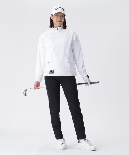 パンツ 「PING APPAREL」全方向ストレッチRENUキルト/ダンボールジャージ テーパードパンツ 「GOLD」 (LADIES) レディースの画像