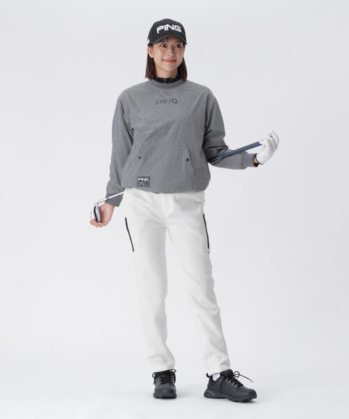 パンツ 「PING APPAREL」全方向ストレッチRENUキルト/ダンボールジャージ テーパードパンツ 「GOLD」 (LADIES) レディースの画像