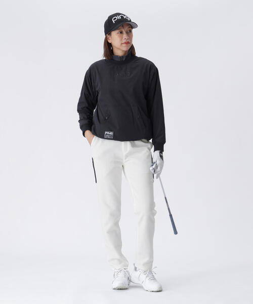 パンツ 「PING APPAREL」全方向ストレッチRENUキルト/ダンボールジャージ テーパードパンツ 「GOLD」 (LADIES) レディースの画像