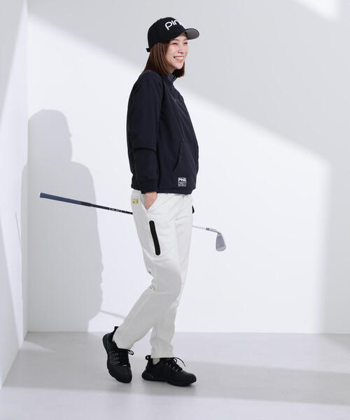パンツ 「PING APPAREL」全方向ストレッチRENUキルト/ダンボールジャージ テーパードパンツ 「GOLD」 (LADIES) レディースの画像