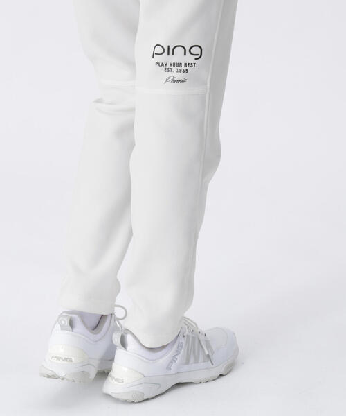 パンツ 「PING APPAREL」全方向ストレッチRENUキルト/ダンボールジャージ テーパードパンツ 「GOLD」 (LADIES) レディースの画像