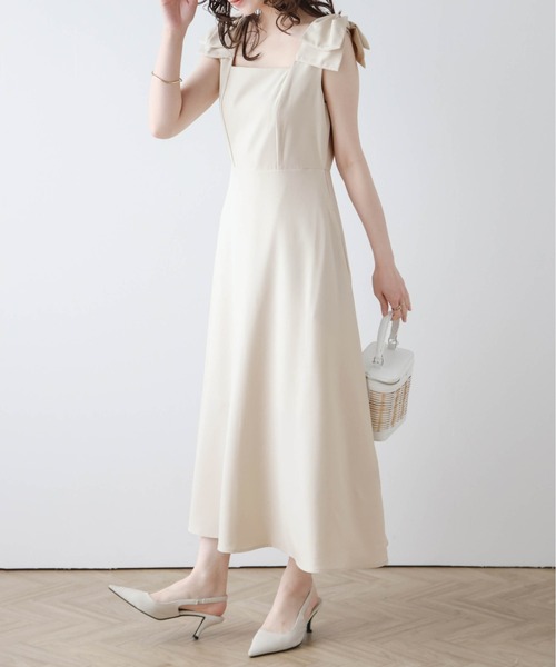 AMELY」 「La-gemme」ノースリーブワンピース M ネイビー レディース