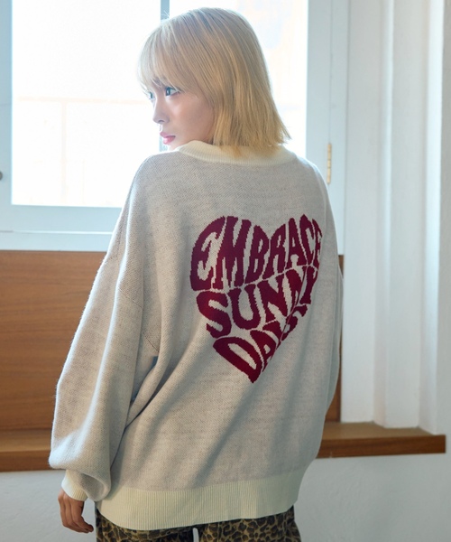 ✨タグ付き新品✨ハートモチーフニット✨定価30800円 LOVETOXIC ニット セーター 「GOODPRICE」バックハートニットプル