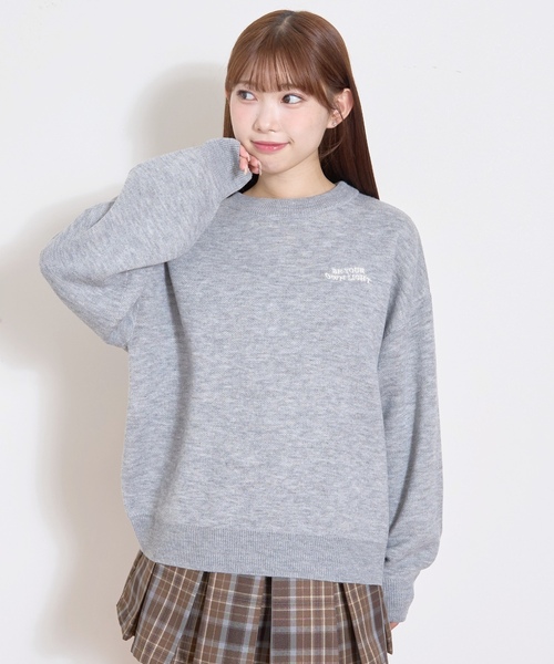 ✨タグ付き新品✨ハートモチーフニット✨定価30800円 LOVETOXIC ニット セーター 「GOODPRICE」バックハートニットプル