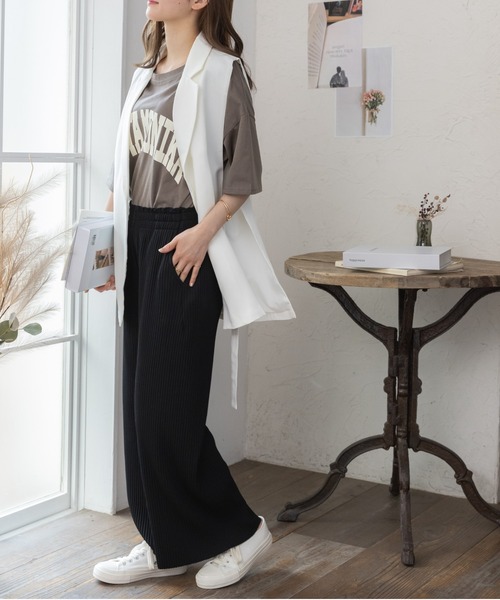 「COCOMOMO」 ベスト L ホワイト レディース_画像5