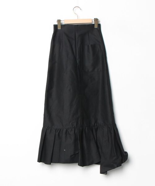 ANDREA&co.ブラックフリルロングスカート 新品未使用 ANDREA&Co ブラック ボリュームフリルチュールスカート