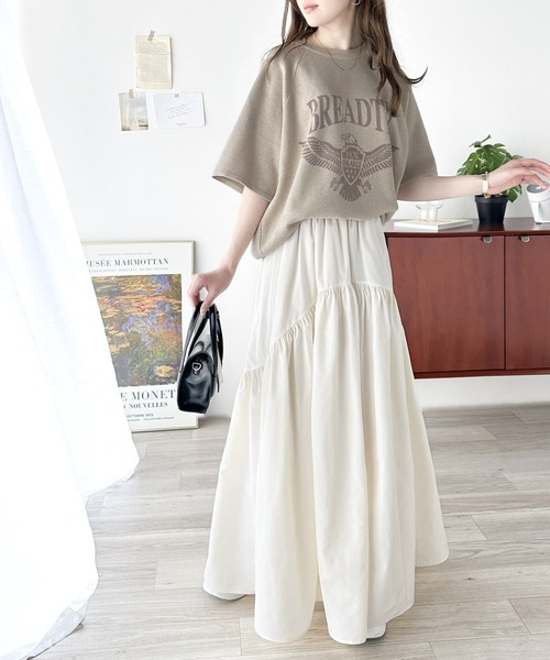 「Java」 半袖ニット MEDIUM グレー レディース_画像2