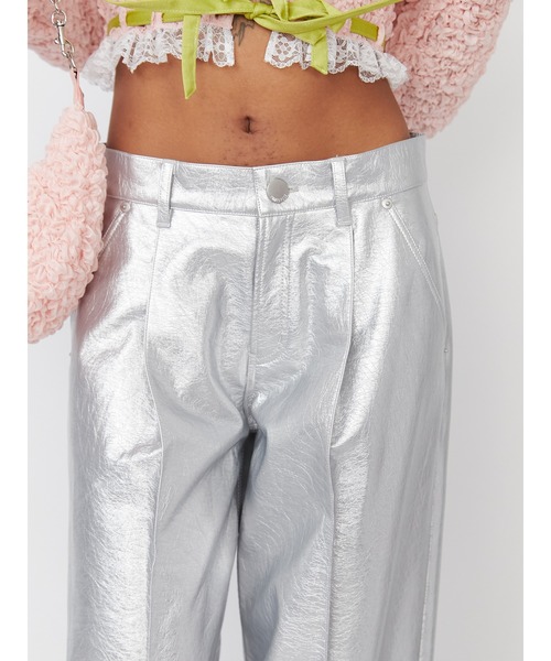 「PAMEO POSE」 パンツ MEDIUM シルバー レディース_画像5