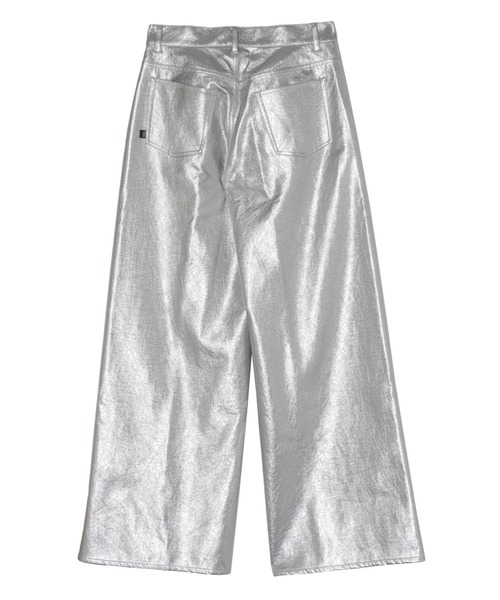 「PAMEO POSE」 パンツ MEDIUM シルバー レディース_画像8