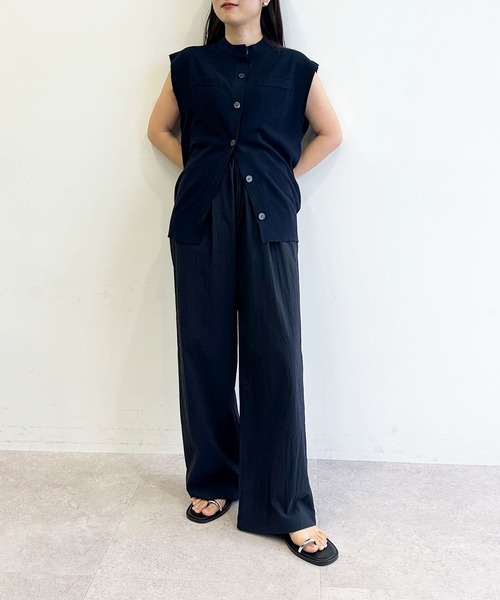 「N.O.R.C」 ニットベスト フリー ネイビー レディース_画像9