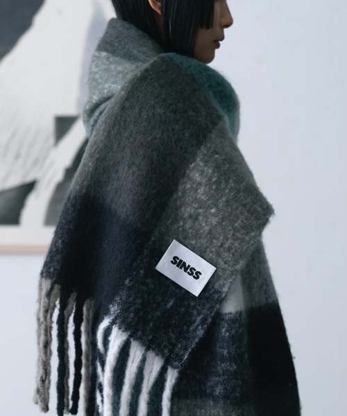 SINSS マフラー FREE グリーン メンズ : ZOZOTOWN Yahoo!店 - 通販